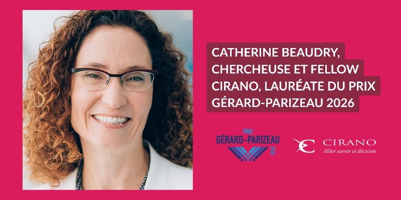 Catherine Beaudry lauréate du Prix Gérard-Parizeau 2026